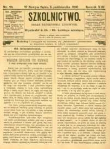 Szkolnictwo : organ nauczycieli ludowych. 1903, R.13, nr 28