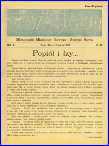 Zew Gór : Miesięcznik Młodzieży Nowego i Starego Sącza. 1938, R. 5, nr 38