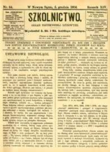 Szkolnictwo : organ nauczycieli ludowych. 1904, R.14, nr 34