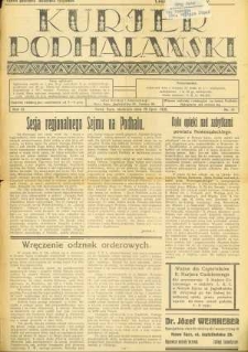 Kurjer Podhalański. 1928, R.3, nr 31