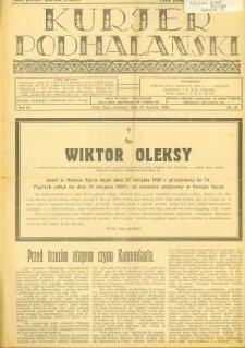 Kurjer Podhalański. 1928, R.3, nr 35