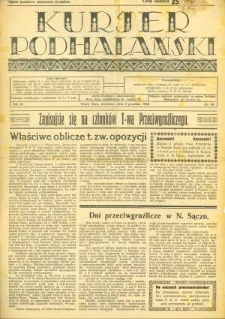 Kurjer Podhalański. 1928, R.3, nr 49