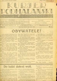 Kurjer Podhalański. 1929, R.4, nr 09