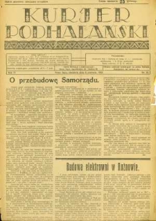 Kurjer Podhalański. 1929, R.4, nr 23