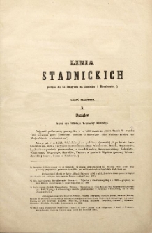 Rodowody domu Stadnickich herbu Szreniawa od 1386-1861