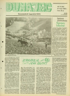 Dunajec : nowosądecki tygodnik PZPR. 1988, nr 21(394)