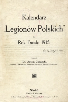 Kalendarz "Legionów Polskich" na Rok Pański 1915