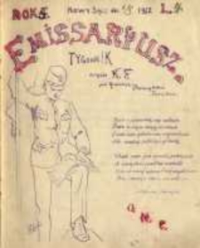 Emissaryusz : tygodnik : organ Koła Filaretów. R.5, 1912, L. 04