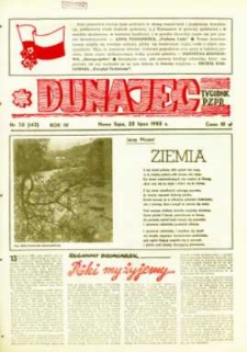 Dunajec : tygodnik PZPR. 1983, R.4, nr 30(142)