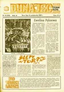 Dunajec : tygodnik PZPR. 1983, R.4, nr 42(154)