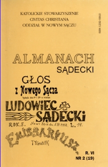 Almanach Sądecki. 1997, R.6, nr 2(19)