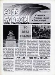 Głos Sądecki. 1993, nr 20(123)