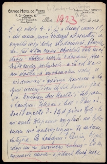 List Ady Sari z 1923-03-18