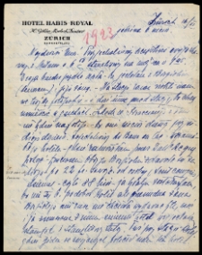 List Ady Sari z 1923-06-16