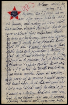 List Ady Sari z 1923-08-25