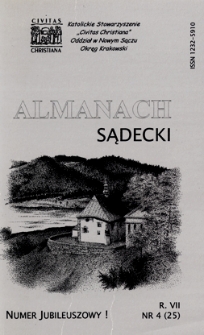 Almanach Sądecki. 1998, R.7, nr 4(25)