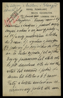 List Ady Sari z 1923-11-12