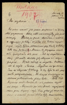 List Ady Sari z 1907-11-17