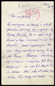 List Ady Sari z 1909-03-14