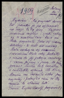 List Ady Sari z 1909-04-17