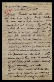 List Ady Sari z 1911-05-22