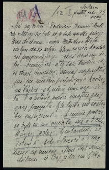 List Ady Sari z 1911-12-01