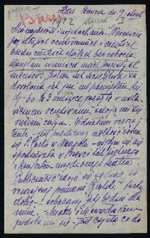 List Ady Sari z 1912-01-09