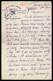 List Ady Sari z 1913-03-23