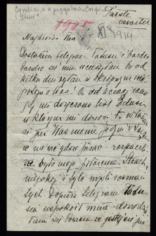 List Ady Sari z 1914-09
