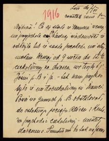List Ady Sari z 1916-06-07