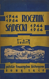 Rocznik Sądecki. 1965 r., T. 6
