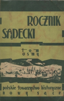 Rocznik Sądecki. 1967 r., T. 8