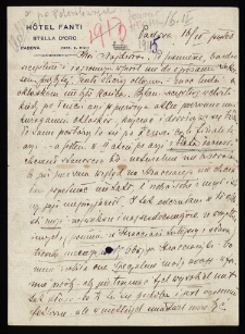 List Ady Sari z 1915-04-16