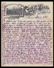 List Ady Sari z 1922-01-08