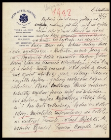List Ady Sari z 1922-07-17