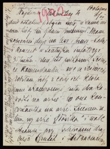 List Ady Sari z 1922-12-03