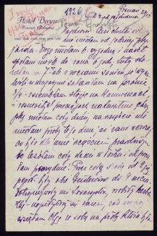 List Ady Sari z 1926-09-24