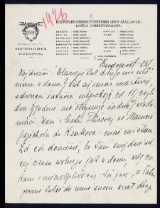 List Ady Sari z 1926-11-25