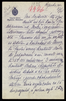 List Ady Sari z 1925-04-27