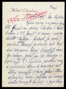 List Ady Sari z 1925-05-26