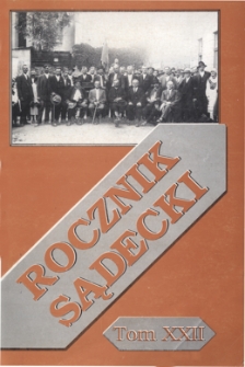 Rocznik Sądecki. 1994 r., T. 22
