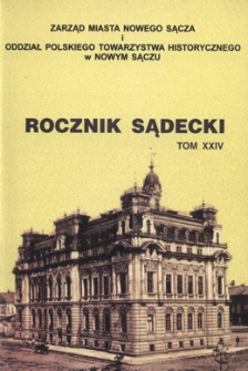 Rocznik Sądecki. 1996 r., T. 24