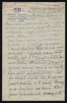 List Ady Sari z 1924-09-11