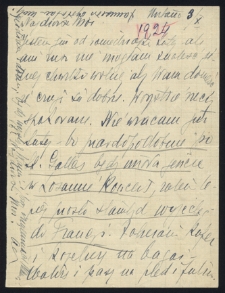 List Ady Sari z 1924-10-03