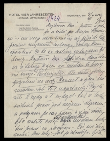 List Ady Sari z 1924-11-03