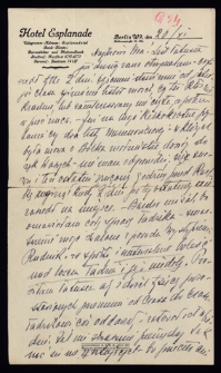 List Ady Sari z 1924-11-20
