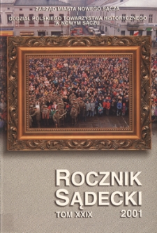 Rocznik Sądecki. 2001 r., T. 29