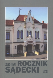 Rocznik Sądecki. 2015 r., T. 43