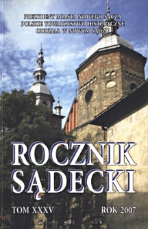 Rocznik Sądecki. 2007 r., T. 35