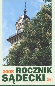Rocznik Sądecki. 2008 r., T. 36